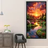 (Big Size) Luoxia Landscape - 11CT Stamped Cross Stitch 40*70cm/15.75*27.56in