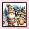 Christmas Gnomes And Elk-11CT Stamped Cross Stitch 40*40cm/15.75*15.75in tapestrymarket