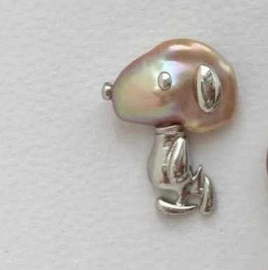 2024 new custom natural pearls sliver cute nice snoopy pendant dhl free shipping christmas day 