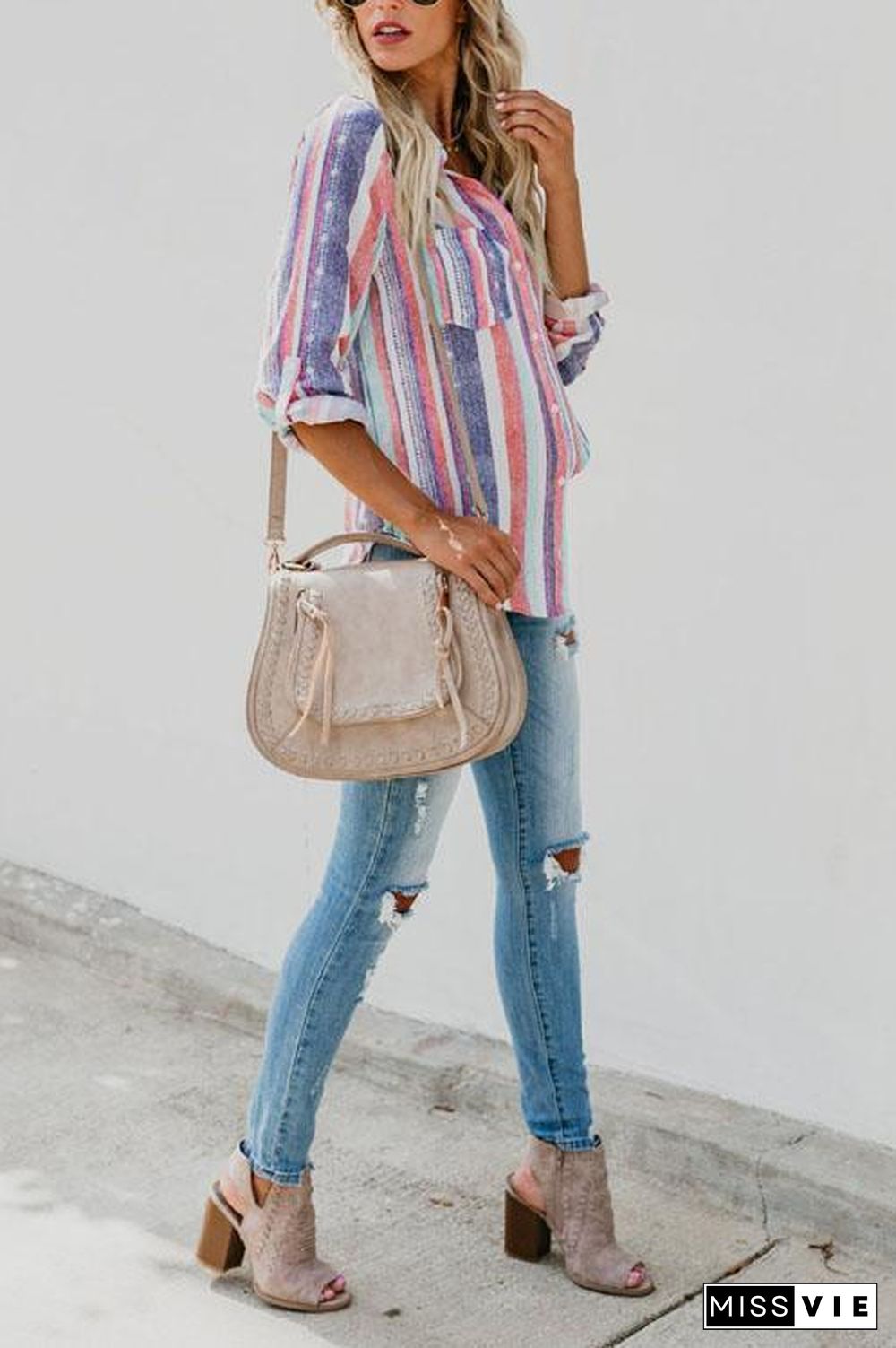 Flax Fashion Striped Shirt