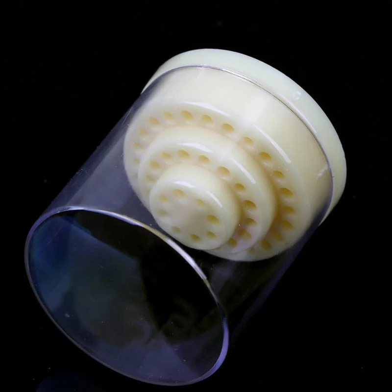 Nail Drill Grinding Bit Holder Box Display Storage Container Nail Polishing Head Stand Metal Organizer Case Nail Drill Bits Tool-Nail Inspo