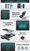 True 15W Magsafe Wireless Charger, 5W Wireless Charging Pad for Apple Watch