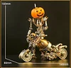 3D Mechanical Puzzles Pumpkin Knight Motorcycle Metal Model Kit Diy Halloween Son of the Dark Night Assemble Toys