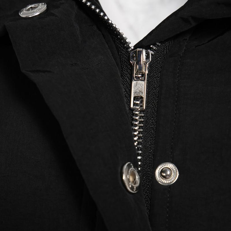 Winter Thickened Cotton Parka with Fleece Lining Hooded Warm Coat Mid-Length Women's Fitted Long Sleeve Outerwear Black Imitation Fur Tops for Casual Basic Minimalist Womenswear Elegance Style - Jackets