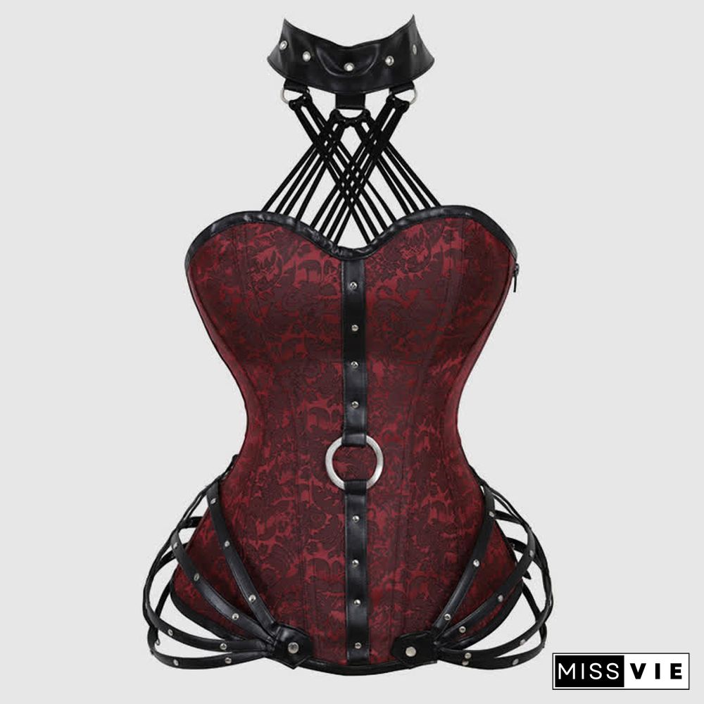 Gothic Steampunk Halter Corset Tops