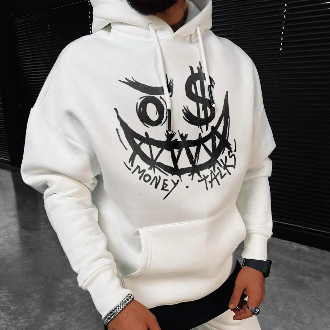 Money Talks Casual Men's Sweatshirt Hoodie