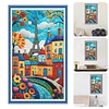 (US Local)Street View-11CT Stamped Cross Stitch Kit(40x70cm)