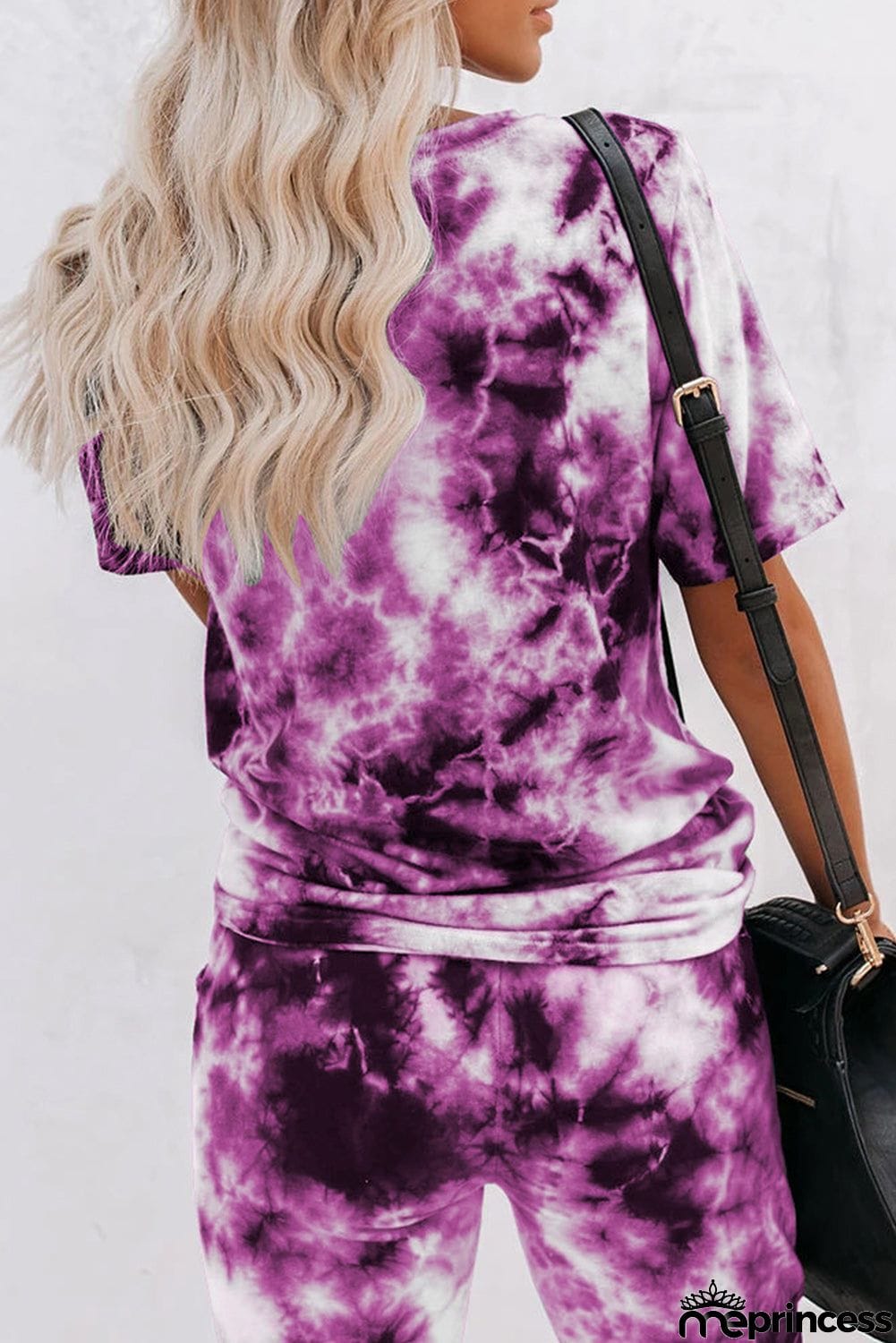 Tie-dye Tee and Sweatpants Sports Wear