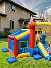 4 Pcs Vinyl Sand Bags with Handle for Bounce House Inflatable Water Bounce House