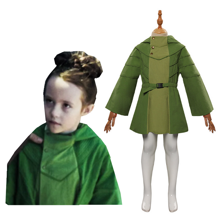 Kids Children TV Obi-Wan Kenobi Leia Cosplay Costume Coat Outfits Halloween Carnival Suit