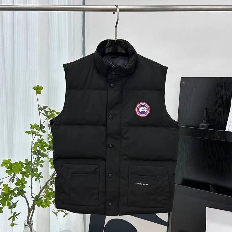 down Cotton New Outdoor Waistcoat Warm Men's and Women's Autumn and Winter Waistcoat Jacket Outdoor Stand-up Collar All-Match