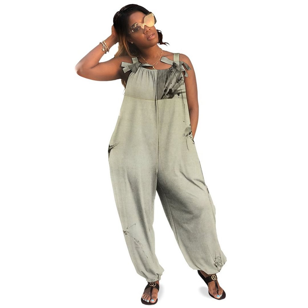 Artofthedojo Musashi Spats Boho Vintage Loose Overall Corset Jumpsuit Without Top