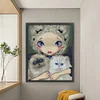 Girl With Ca - 9CT Full Beaded Cross Stitch Kit(54x66cm)