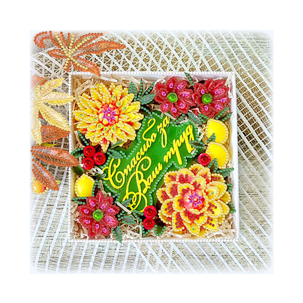 

Flower Quilling Paper - Special Shaped Diamond Painting - 30*30CM, 501 Original