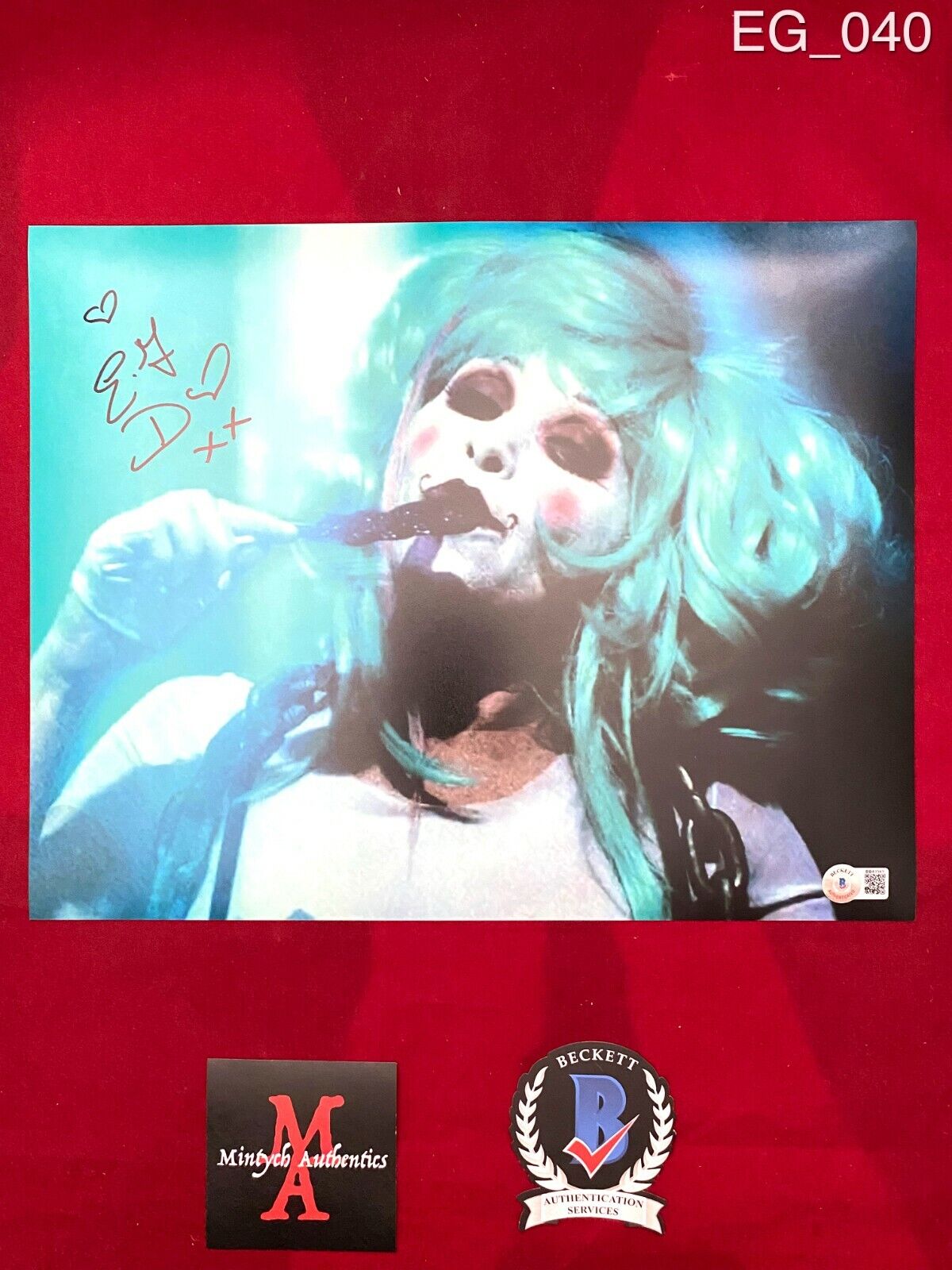 ELIZABETH E.G. DAILY AUTOGRAPHED SIGNED 11x14 Photo Poster painting! 31! BECKETT COA! HORROR