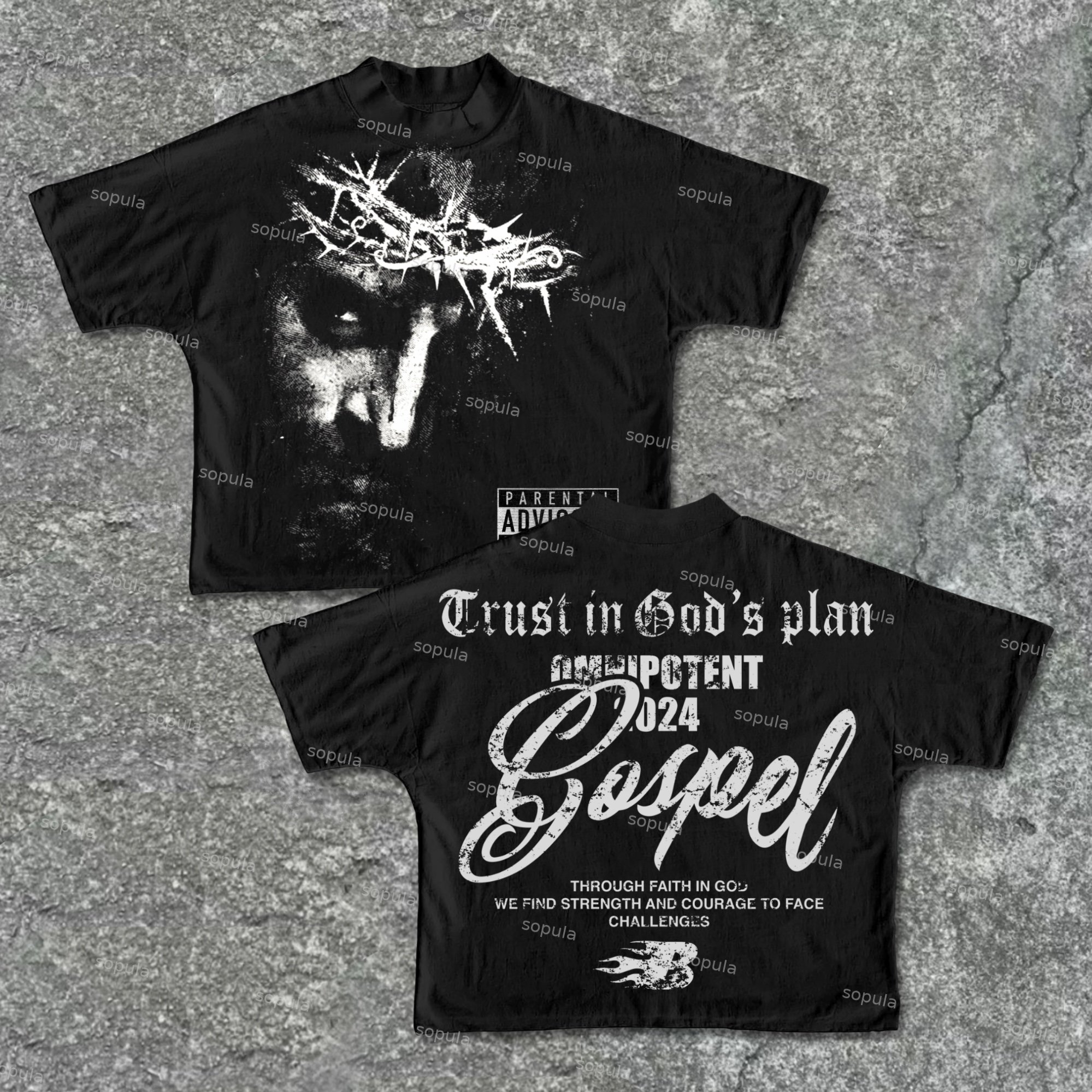 Sopula Gospel Jesus Makes Old Retro Graphic Slogans Cotton Cropped T-Shirts - Sopula｜Premium Graphic Tees & Graphic Clothing