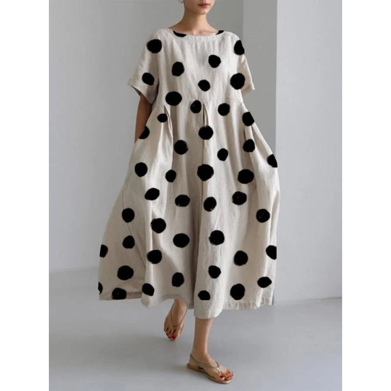 Women's Casual Polka Dot Print Dress