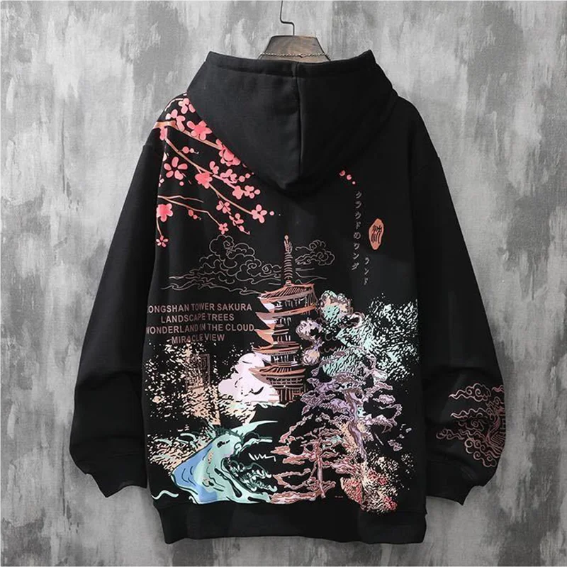 Men Y2K Harajuku Men's Anime Hip-Hop Hoodies