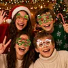 DIY Diamond Painting Christmas Glasses Frame No Lens 4pcs(Merry Christmas)