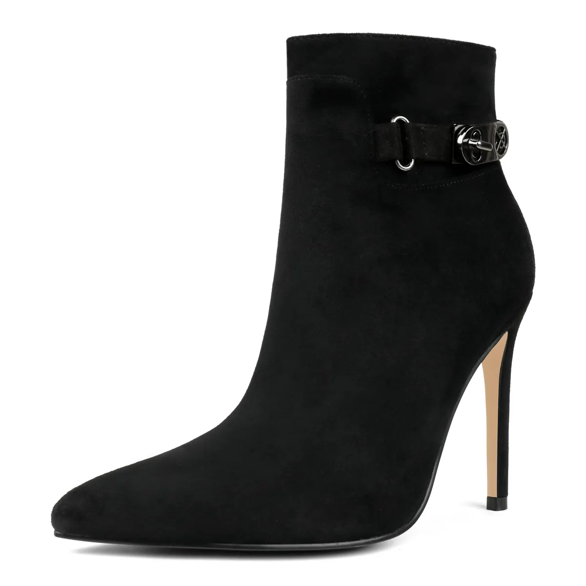 10cm/3.94" Women's Closed Pointed Toe Stilettos Heels Ankle Boots