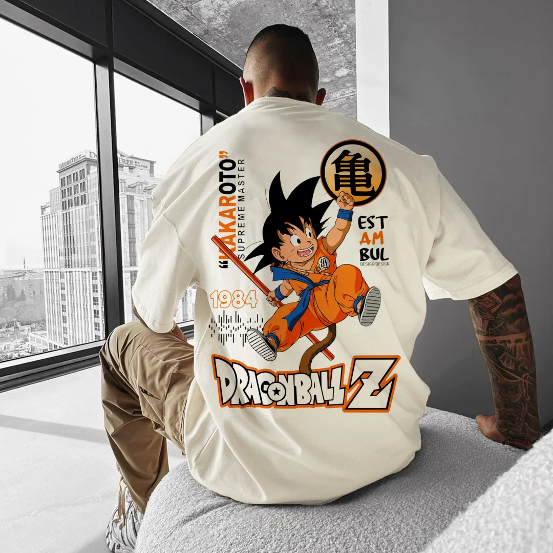 Outletsltd Unisex Oversized Dragon Ball Goku Boy T-Shirt