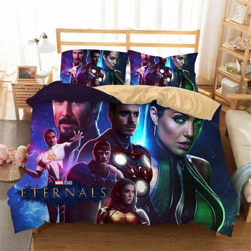 The Eternals Bedding Set Bed Quilt Cover Pillow Case Home Use