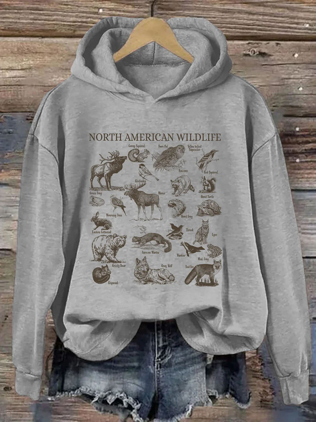 North American Wildlife Hoodie
