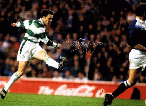 CHARLIE NICHOLAS Celtic Legend HAND SIGNED Photo Poster painting AFTAL