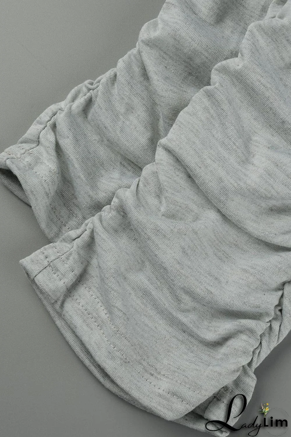 Pink Fashion Casual Solid Ripped Fold Skinny High Waist Trousers