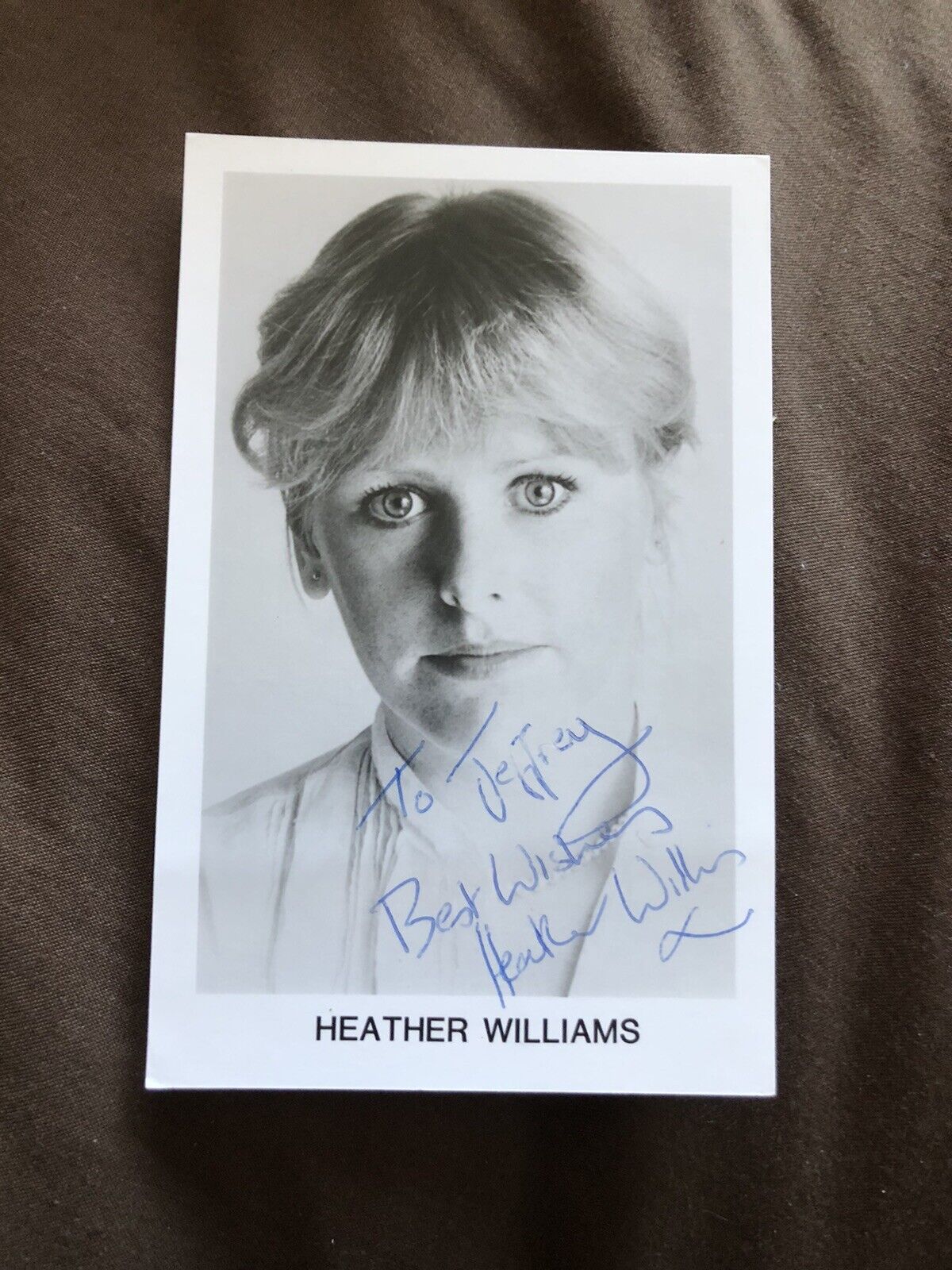 HEATHER WILLIAMS (CORONATION STREET) VINTAGE SIGNED Photo Poster painting