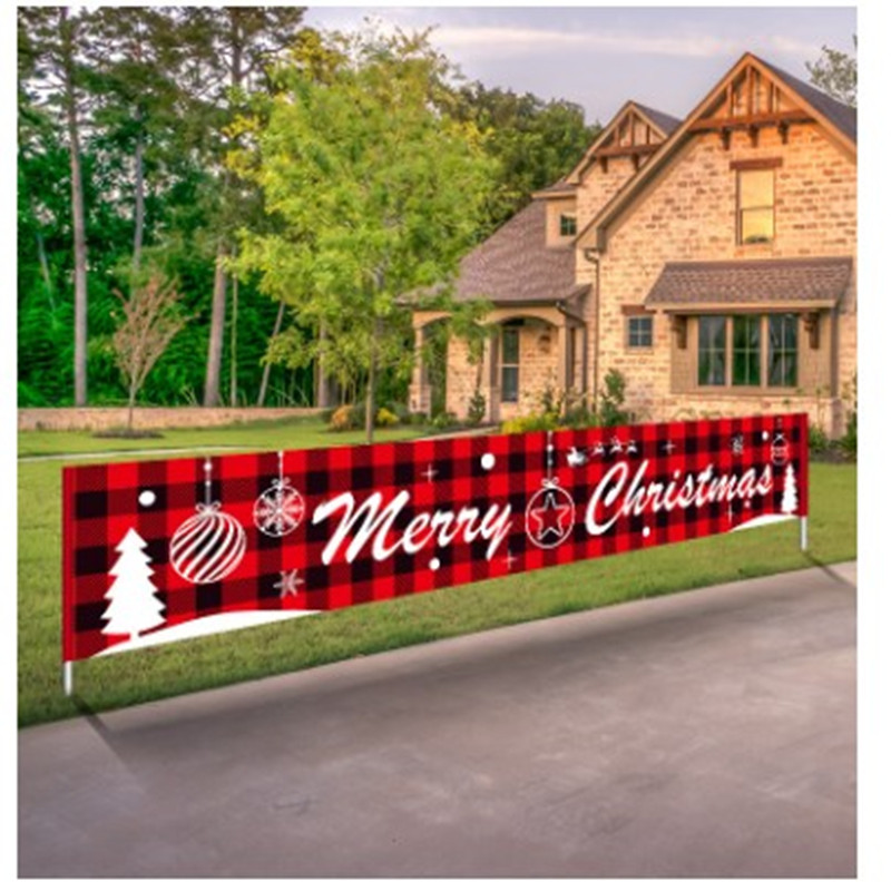 

Christmas Ornament Letter Banner, S8996 red plaid letter, 501 Original