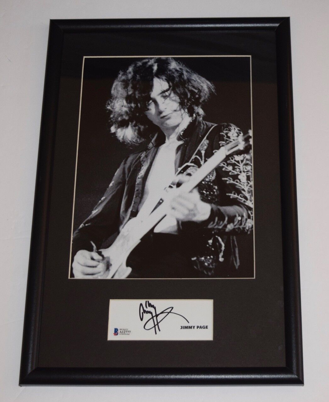 Jimmy Page Signed Autograph Framed 11x17 Photo Poster painting Display LED ZEPPELIN Beckett COA