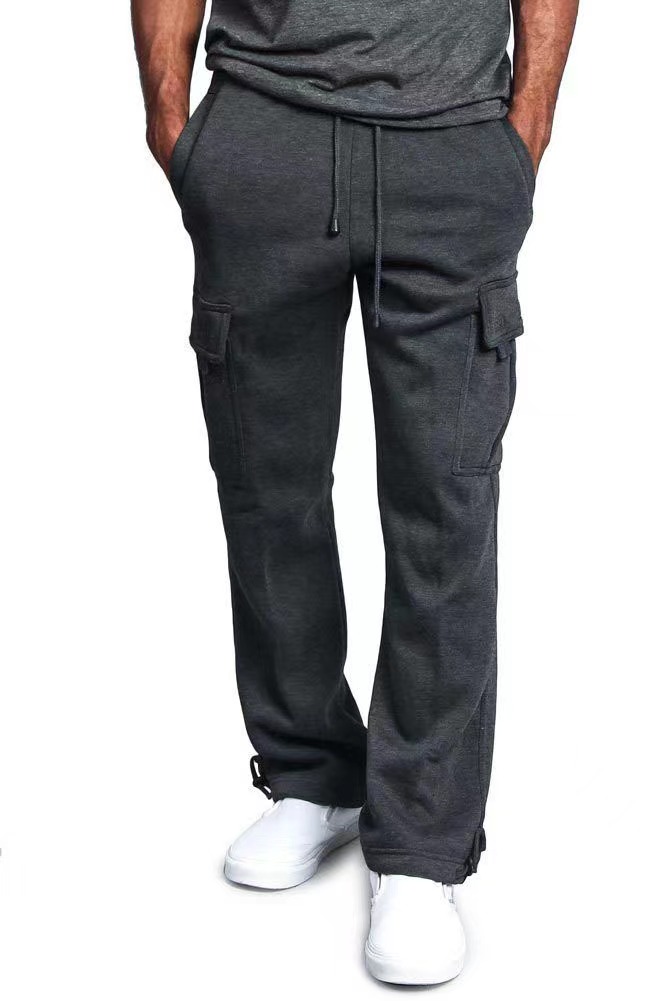 Hiking Pants Jogging Hiking Sweatpants for Men Casual Loose Sport Pants Hip Hop Streetwear Trousers Male Breathable Multi-pockets Trackpant