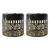 Solar Powered Deck Step Stair Lights Mandalas Theme Waterproof Fence Light Decorative Mandalas Lights for Garden Post Patio Backyard Yard Decor