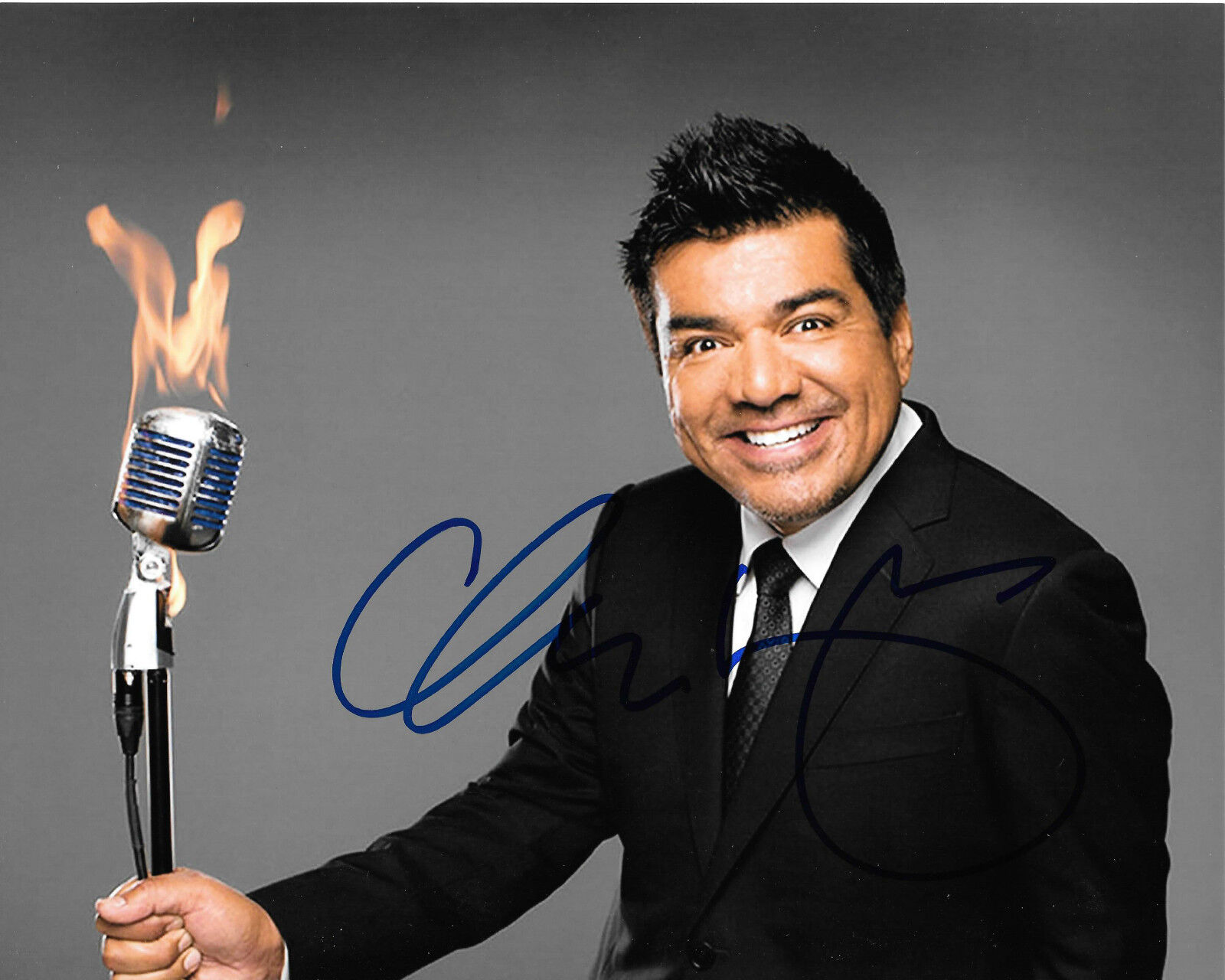 GFA Stand-Up Comedian * GEORGE LOPEZ * Signed 8x10 Photo Poster painting G7 PROOF COA