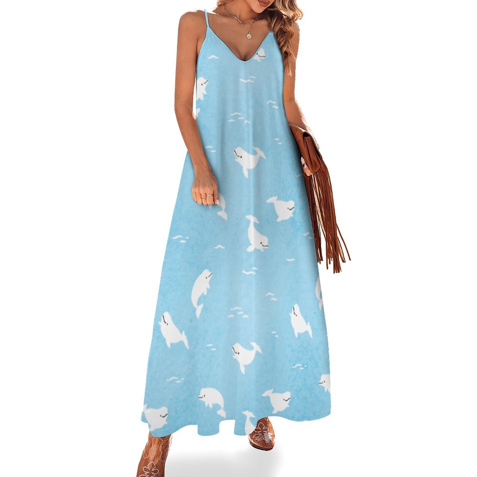 blue tie dye beach dress Pointelle Beach Dress Tie-Dye main image 0