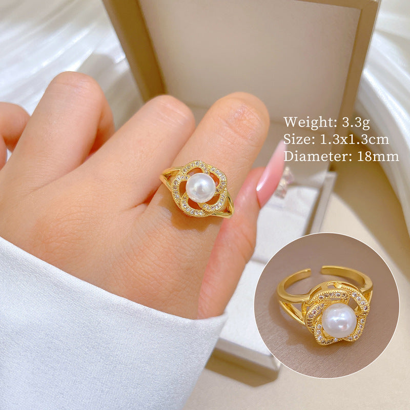 Korean Cosmos Geometric Titanium Steel Electroplating Earrings