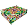 Wood Mandala Diamond Painting Jewelry Storage Box for Necklaces Earrings Rings
