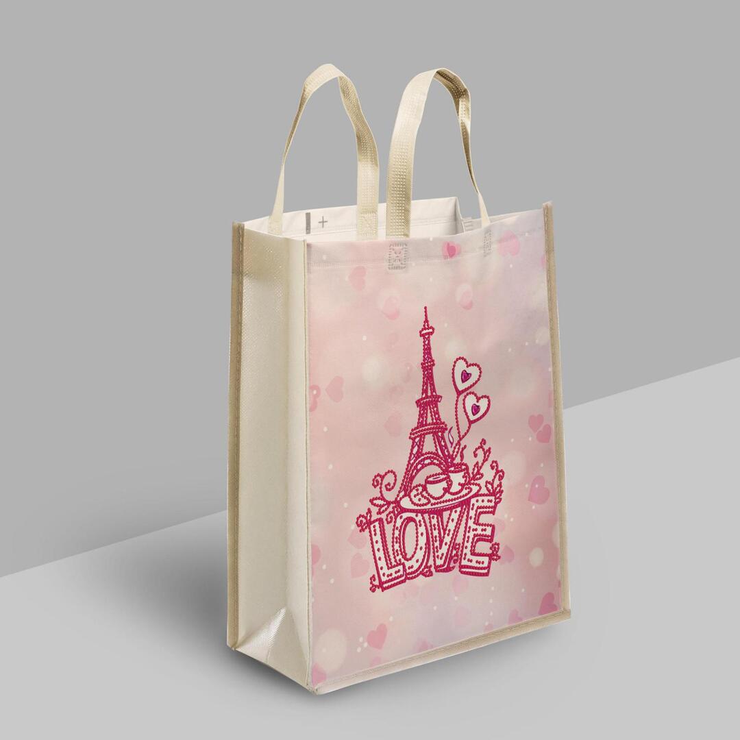 

LOVE Eiffel Tower - 5D DIY Craft Eco-friendly Bag, 501 Original