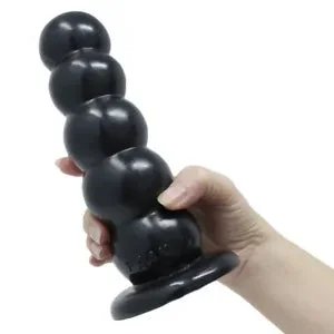 pornhint Pornhint Soft Bendable Squeezable XL Extra Large Anal Butt Plug Beads Dildo Suction Cup