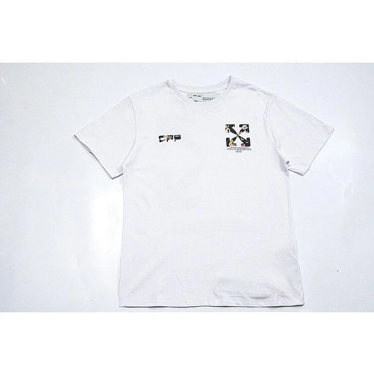 Off White T Shirt Graffiti Arrow Print short sleeve Tshirt Men's Clothing Owt