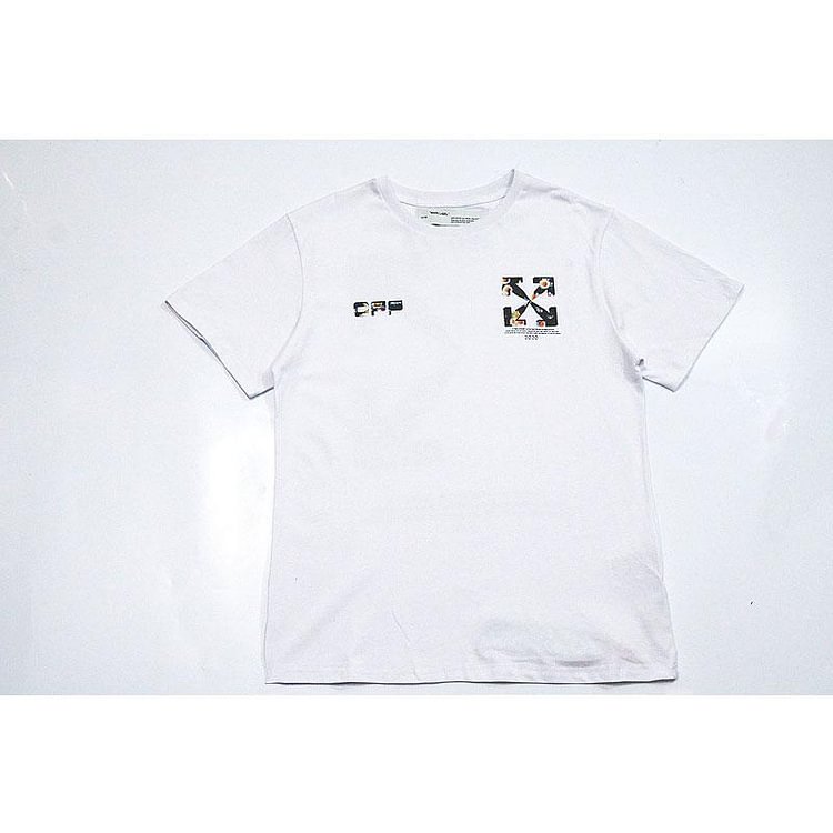 Off White T Shirt Graffiti Arrow Print short sleeve Tshirt Men's Clothing Owt