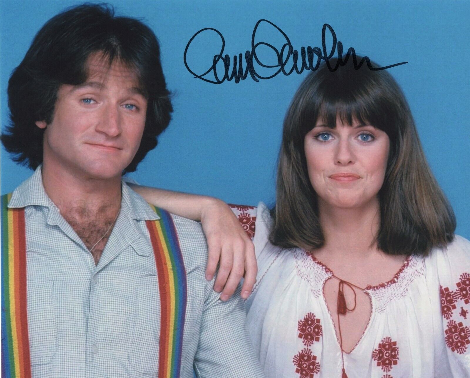 PAM DAWBER SIGNED AUTOGRAPH MORK & MINDY 8X10 Photo Poster painting ROBIN WILLIAMS #2