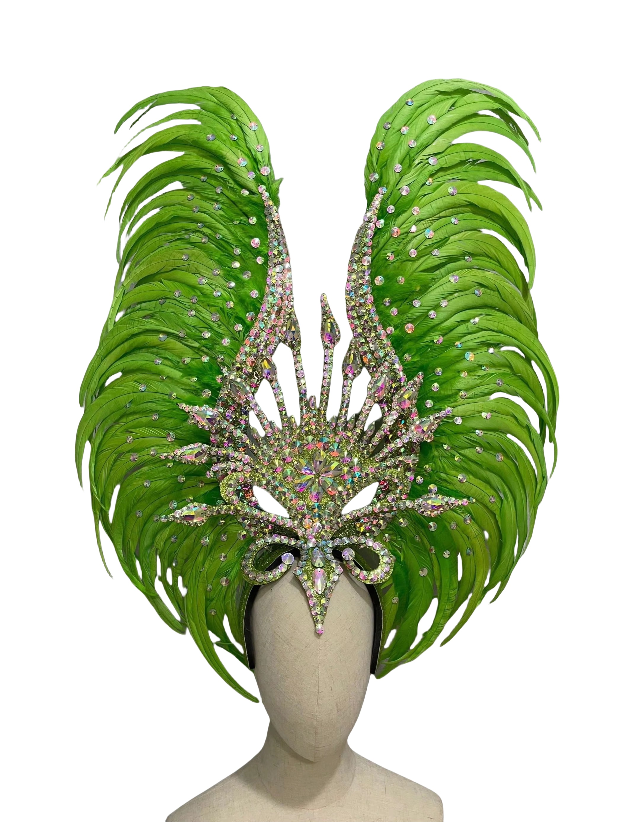 VCSHOES FASHIONABLE AND EXQUISITE HEADDRESS FEATHERS SAMBA DANCE CARNIVAL HALLOWEEN PARTY LATIN DANCE BAR PERFORMANCE HAT MASQUERADE