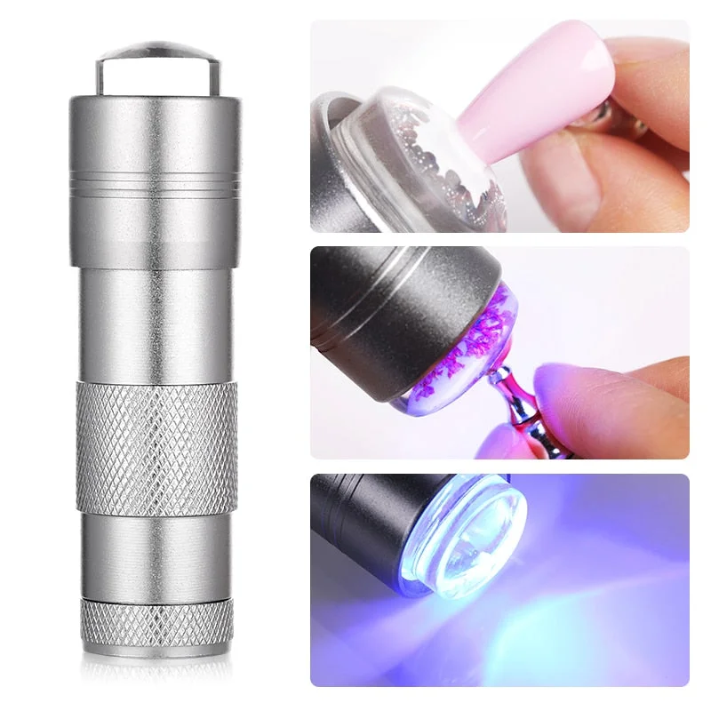 2 in 1 Nail Dryer Nails Silicone Stamper Machine Portable UV Manicuring LED Lamp Nails Nail UV Lamp for Drying Gel Polish