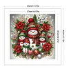 (US Local)Xmas Snowman-14CT Counted Cross Stitch Kit(45x45cm)