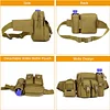 Taktisch Hüfttasche mit Flaschenhalter Militärisch Bauchtasche Wasserdicht Gürteltasche MOLLE Wasserflasche Halter Multifunktional für Damen Herren Wandern Laufen Camping Trekking, Schwarz