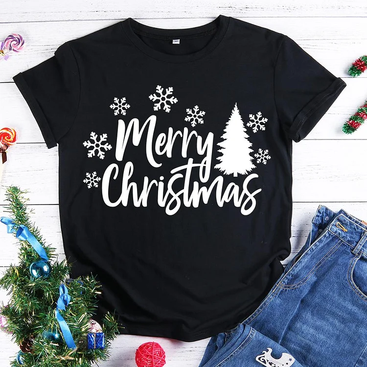 Merry Christmas T-Shirt Tee -599474-Annaletters