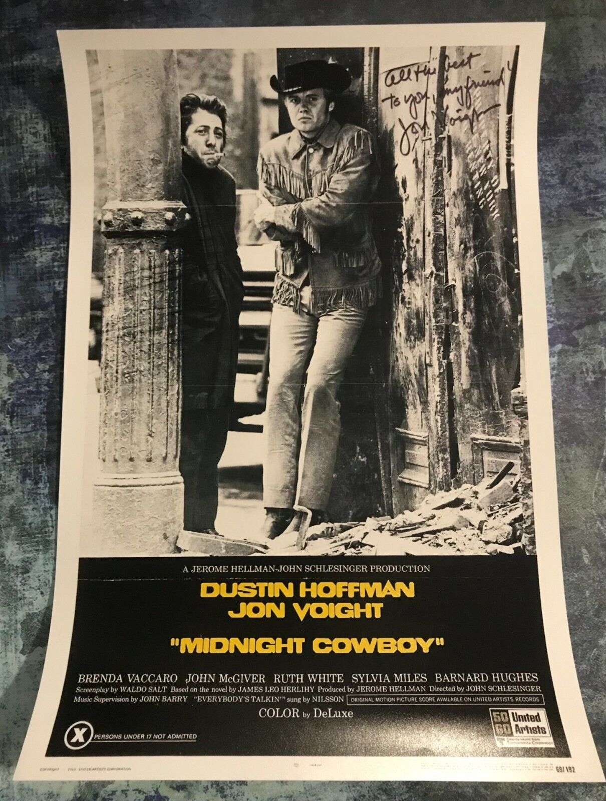 GFA Midnight Cowboy '69 Joe Buck * JON VOIGHT * Signed Movie 12x18 Photo Poster painting J2 COA