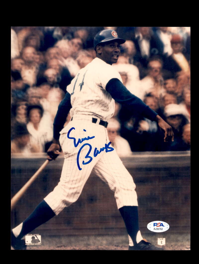 Ernie Banks PSA DNA Coa Signed 8x10 Photo Poster painting Cubs Autograph 1